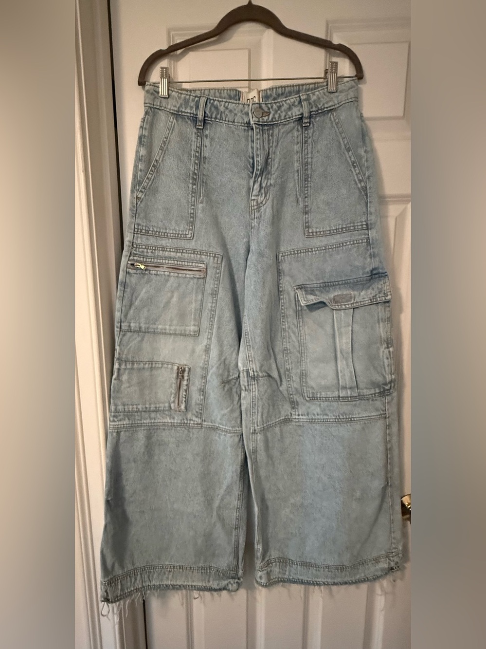 BDG Light Blue Relaxed Cargo Denim Jeans